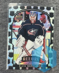2020-21 UD Allure NHL Shield 2005 #16 Elvis Merzlikins Columbus Blue Jackets